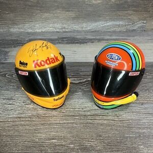 Simpson Nascar Mini Helmets Signature & First Ed. Kodak Marlin & DuPont Gordon